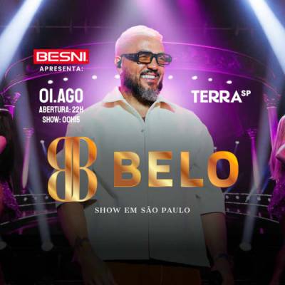 Besni Apresenta Show do Belo no Terra SP