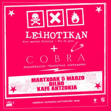 Leihotikan + Cobra en Kafe Antzokia, Bilbao 2026