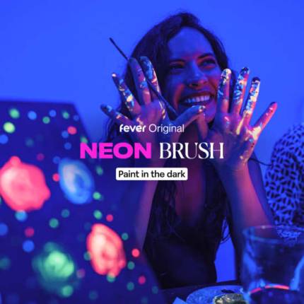 Neon Brush Malerlebnis im Dunkeln