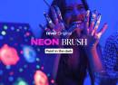 Neon Brush Malerlebnis im Dunkeln