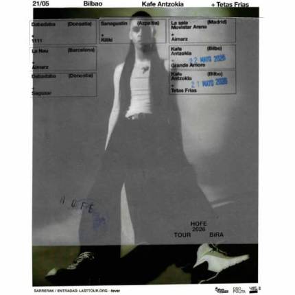 Hofe + Tetas Frías en Kafe Antzokia, Bilbao 2026 (2ª Fecha)