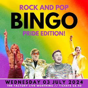 ROCK AND POP BINGO: PRIDE EDITION