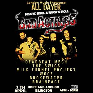 7 Band FESTIVAL ALL-DAYER Gig&Drinks @Hope&Anchor