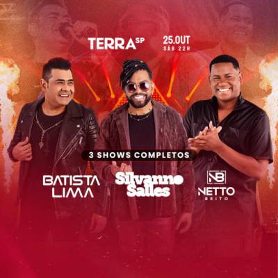 Show do Batista Lima, Silvanno Salles e Netto Brito no Terra SP