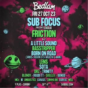 Bedlam Halloween ft Sub Focus, Friction & More