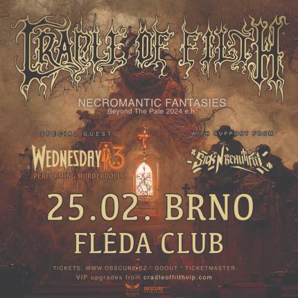 CRADLE OF FILTH, WEDNESDAY 13 performing MURDERDOLLS, SICK N' BEAUTIFUL