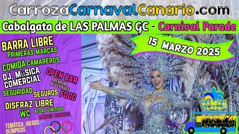 Carroza Cabalgata Carnaval de Las Palmas de Gran Canaria