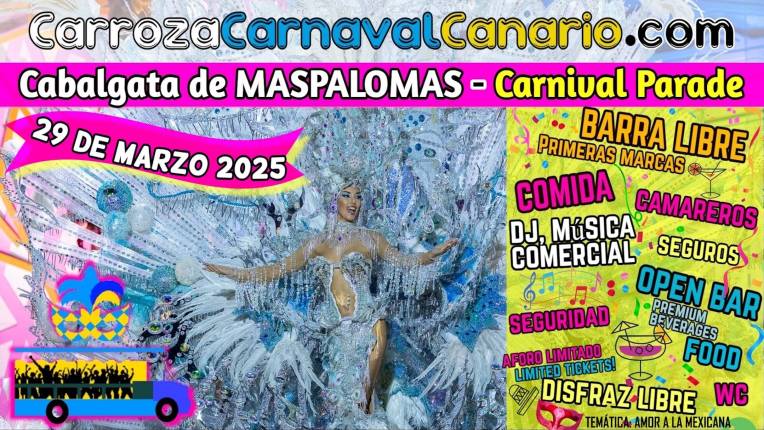 Carroza Cabalgata Carnaval de Maspalomas