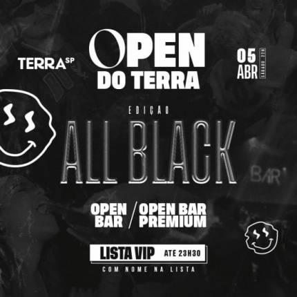 Open Bar do Terra SP Edição All Black