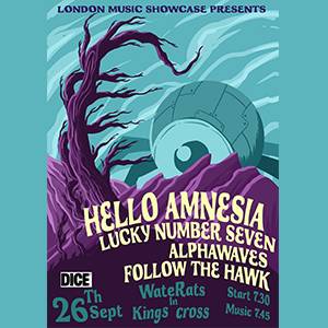 HELLO AMNESIA Gig & Drinks @The Water Rats