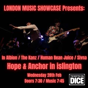 IN ALBION Gig & Drinks @Hope & Anchor ISLINGTON