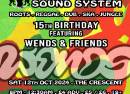 Irie Vibes Sound System 15th Birthday