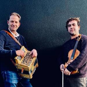 James Delarre and Saul Rose at Swindon Folk Club