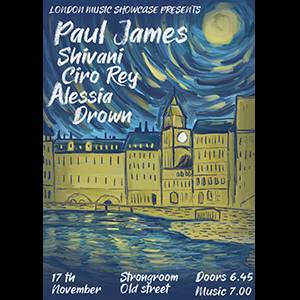 PAUL JAMES Gig and Drinks @The STRONGROOM