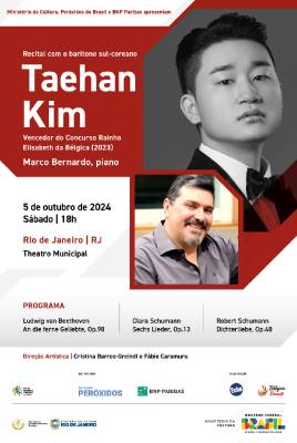 Recital com o barítono Taehan Kim e o pianista Marco  Bernardo