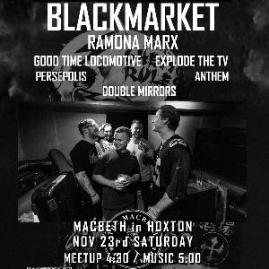 Saturday All-Dayer BLACK MARKET Gig