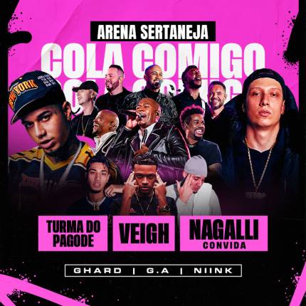 Show Cola Comigo com Veigh, Nagalli, GHard, G.A, Niink e Turma do Pagode