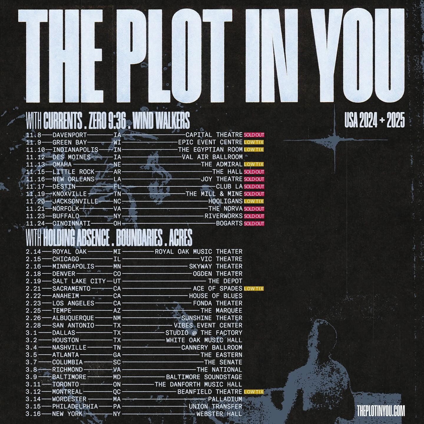 The Plot In You Tour Poster 2024-2025