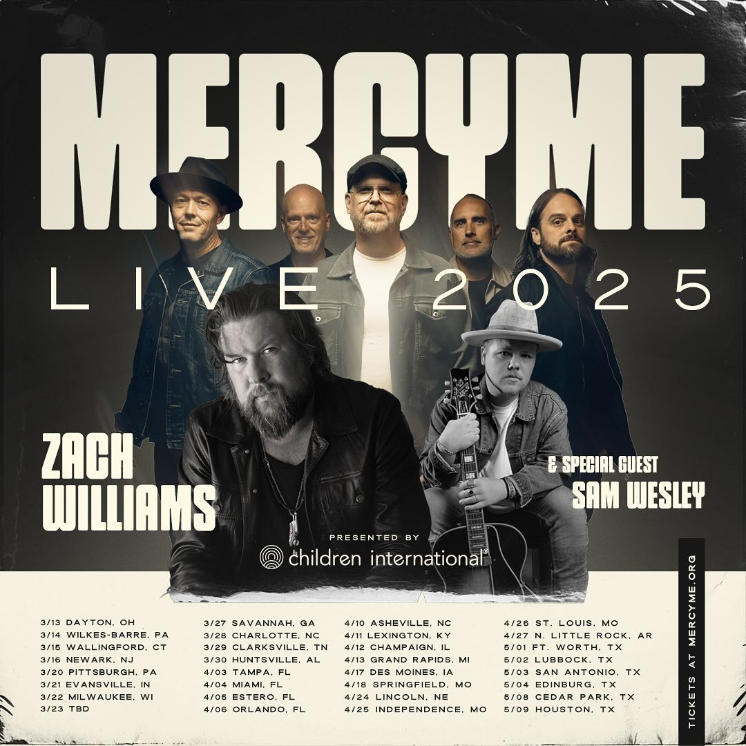 MercyMe Live 2025 Poster