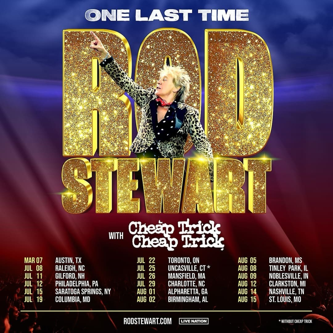 Rod Stewart Tour Poster