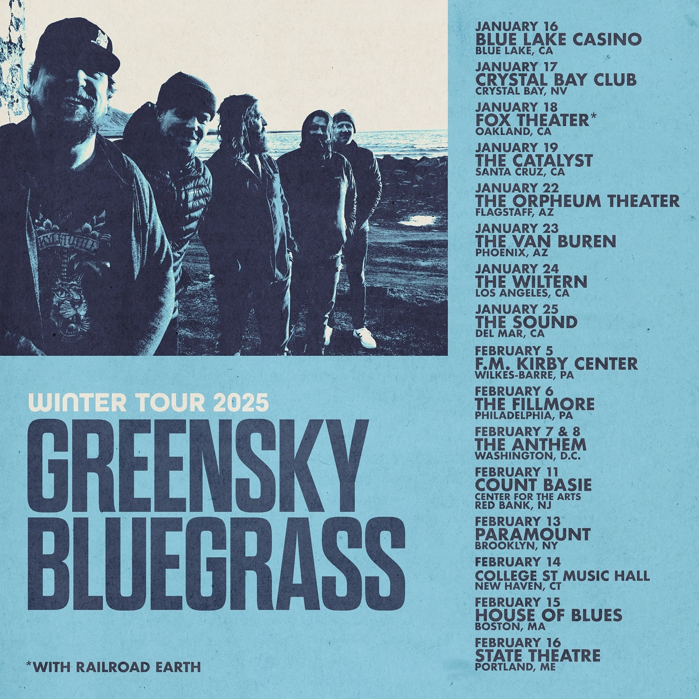 Greensky Bluegrass WINTER TOUR Poster 2025