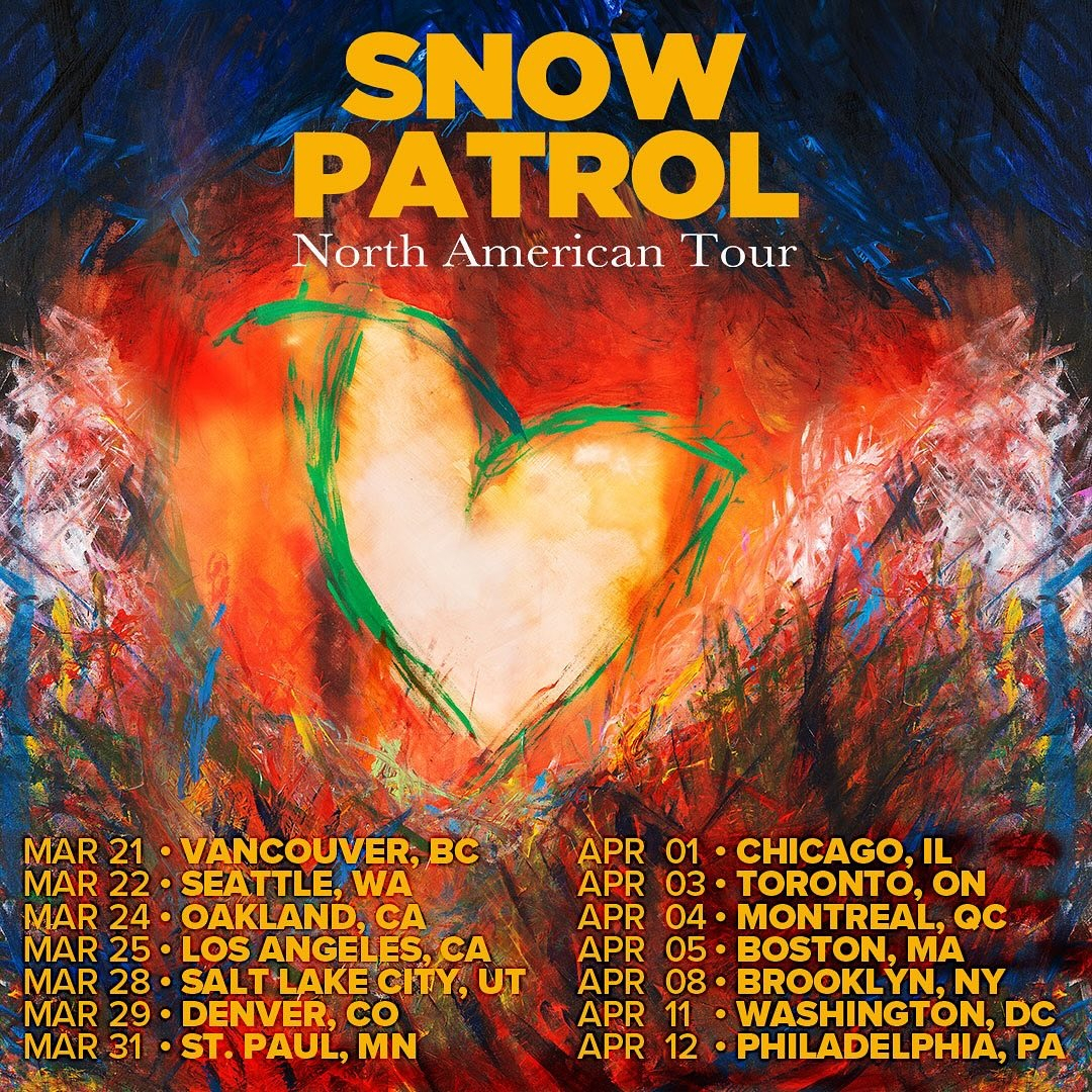 Snow Patrol Tour Poster